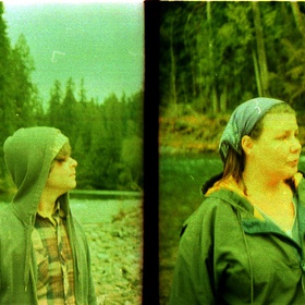 I love this photo. (Cross-processed Velvia 100 from a half-frame Fed Mikron)
